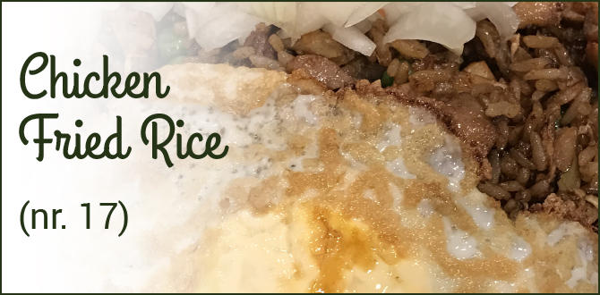 Kiem Foei chicken fried rice